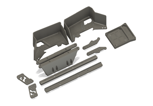 Timberline Body Mount Kit – No-Cut Mounting Solution for RC4WD Chevrolet K10 Hard Body to VS4-10 Chassis | MRCC